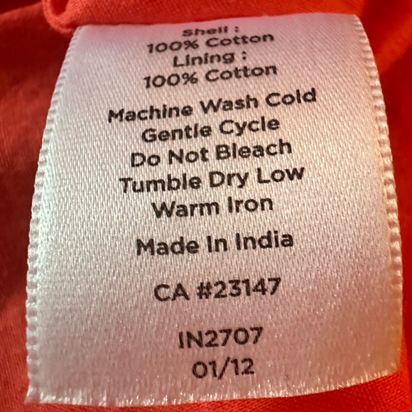 Talbot's Pink and Orange A Line Pleated
Striped Skirt Dress Size 12 - Picture 8 of 8